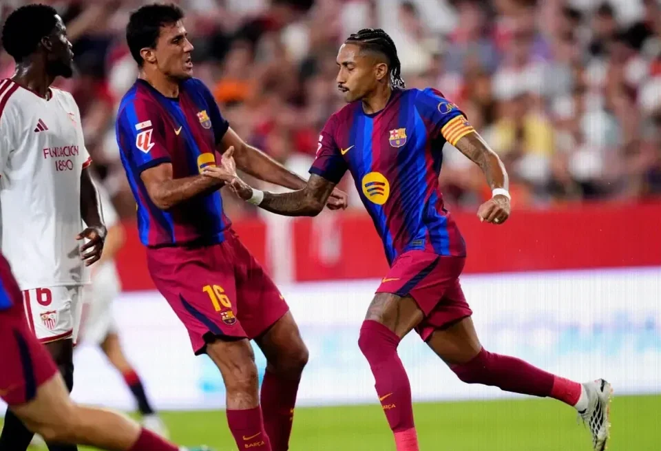 Raphinha Strikes Quickly as Barcelona Equalise Against Sevilla