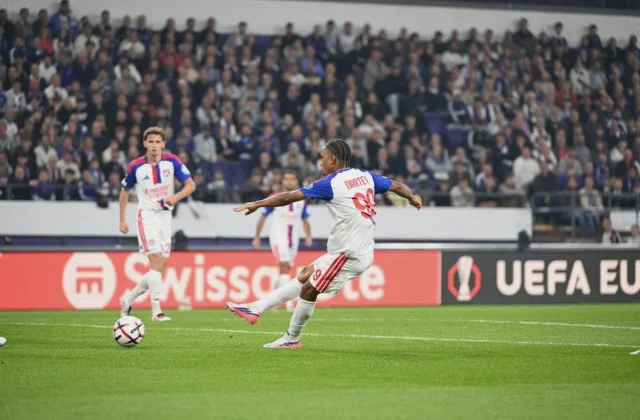 Noah Nartey Fires Lyon Ahead Against Anderlecht in Europa League Opener