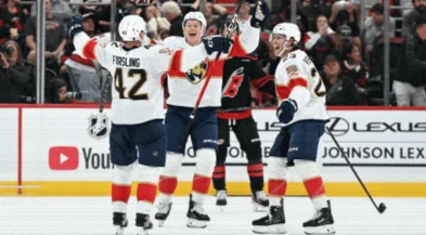 Forsling Lifts Panthers Past Hurricanes in Banner Night Overtime Stunner