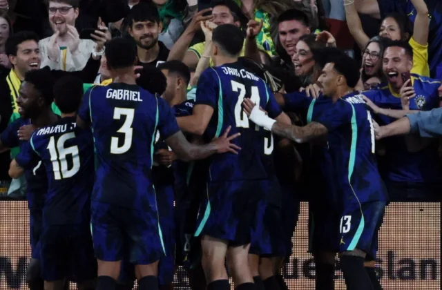 Vinícius Júnior Inspires Brazil to 4-2 Friendly Win Over Australia