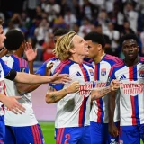 Nuamah’s Double Fires Lyon to 4-0 Win Over Rennes