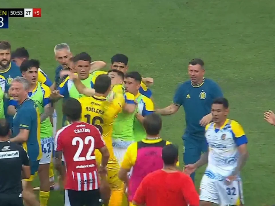 Rosario Central Beat Estudiantes 3-1 in Supercopa Final Marred by Brawl