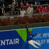 Emmanuel Rodriguez Climbs Wall to Rob Danny Jansen in Twins Game