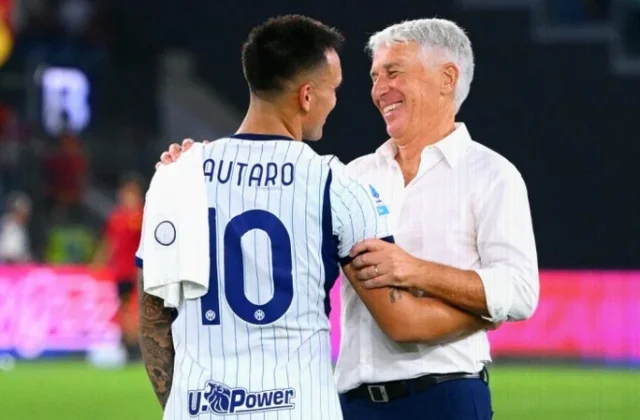 Gasperini and Lautaro Share Words After Roma-Inter Draw