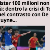 Sandro Tonali Under Pressure After Italy Defeat and Record Tottenham Move