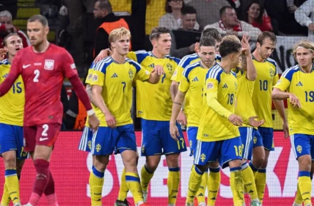 Sweden Beat Poland 3-1 to Take Nations League Group H Lead