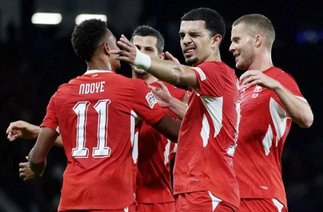 Switzerland Cruise Past 10-Man Scotland in Nations League Clash