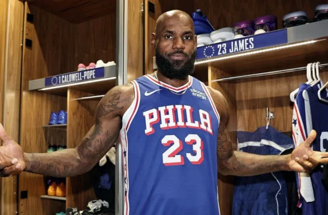 LeBron James Joins Embiid, Maxey and Brown at 76ers Media Day