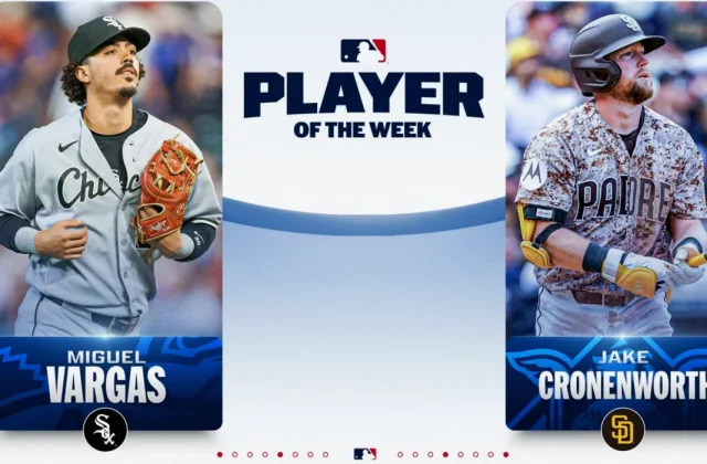 Miguel Vargas, Jake Cronenworth Earn MLB Player of the Week Awards