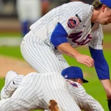 Jared Young Carted Off After Collision With Mets’ Nolan McLean