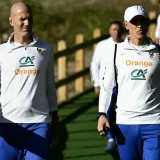 Zidane Watches France Under-21s Train at Clairefontaine