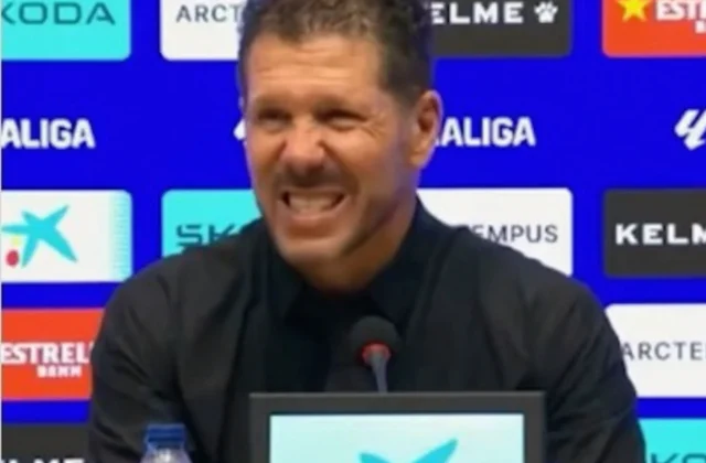 Alarm Interrupts Diego Simeone Press Conference After Atlético Win