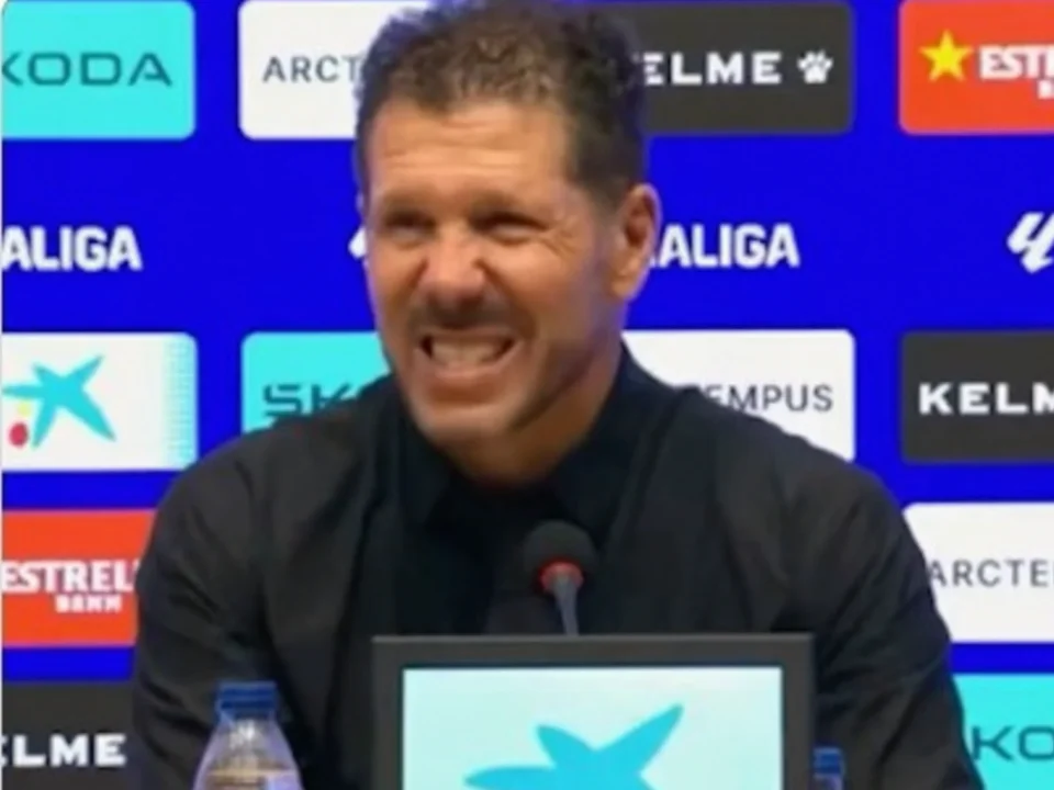 Alarm Interrupts Diego Simeone Press Conference After Atlético Win