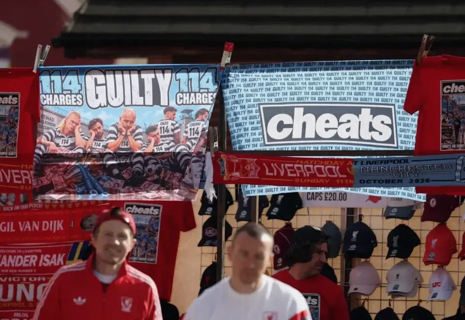 Anfield Fans Brand Man City “Cheats” After 115-Breach Verdict