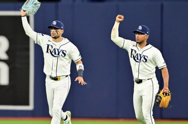 Victor Mesa Jr. Catches Jones Fly After Tropicana Field Catwalk Hit