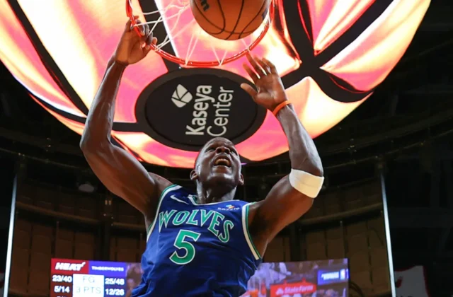 Anthony Edwards Hits 45 as Timberwolves Rout Heat in Opener