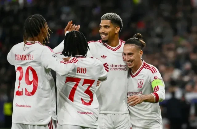 Ronald Araujo Scores First Liverpool Goal in LASK Champions League Win