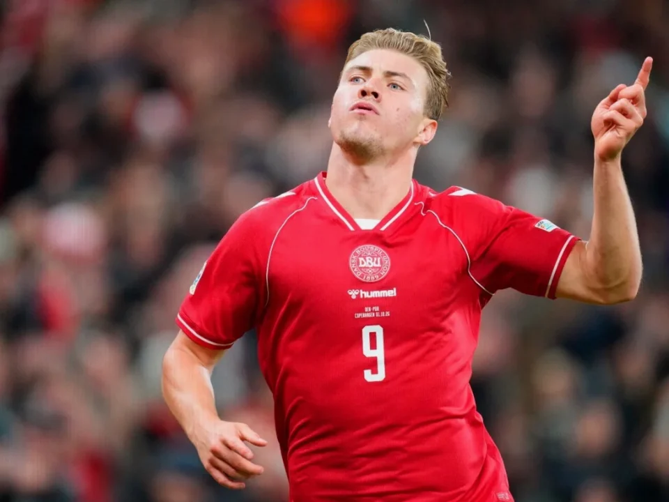 Rasmus Hojlund Copies Ronaldo Celebration After Scoring Against Portugal
