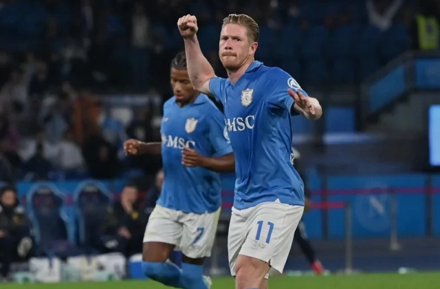Kevin De Bruyne Double Fires Napoli Past Frosinone in Serie A