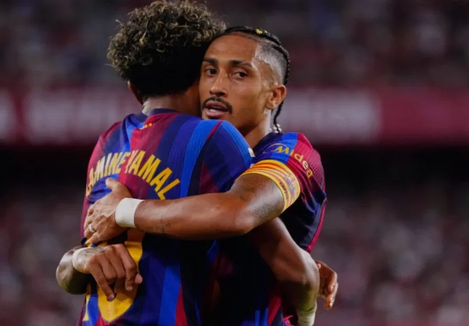 Barcelona Expect Raphinha Back After Minor Right Leg Issue