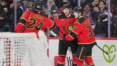 Drake Batherson’s Hat Trick Powers Senators Past Rangers 7-4