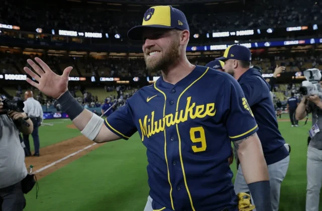 Jake Bauers Earns NLCS MVP as Brewers Sweep Dodgers to Reach World Series