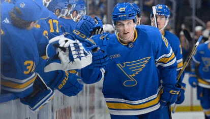 Berggren’s Third-Period Goal Lifts Blues Past Blue Jackets 5-3