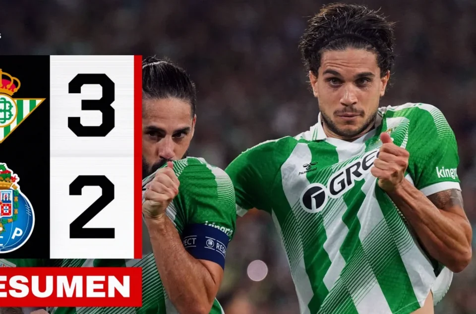 Real Betis Fight Back to Beat Porto and Stay Perfect in Champions League