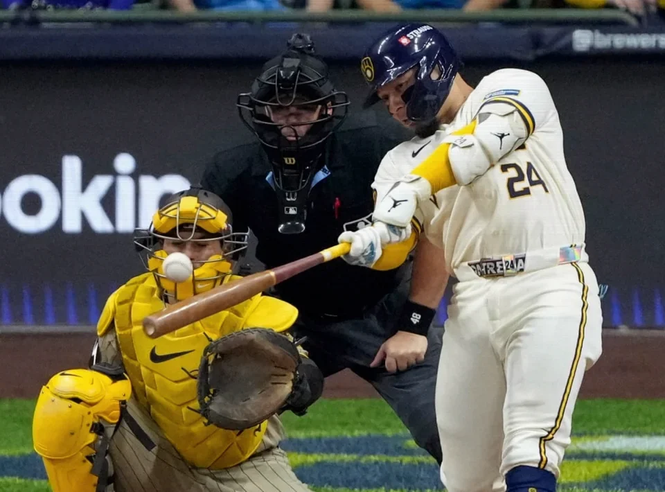 Chourio, Contreras Power Brewers Past Padres in NLDS Game 1