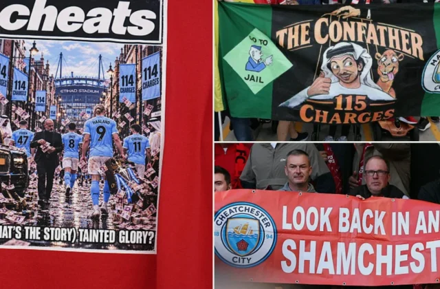 Liverpool Fans Unveil Anti-Manchester City Banners at Anfield