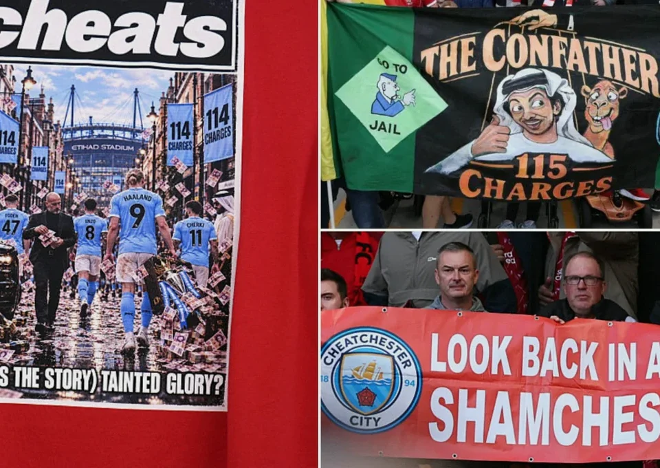 Liverpool Fans Unveil Anti-Manchester City Banners at Anfield