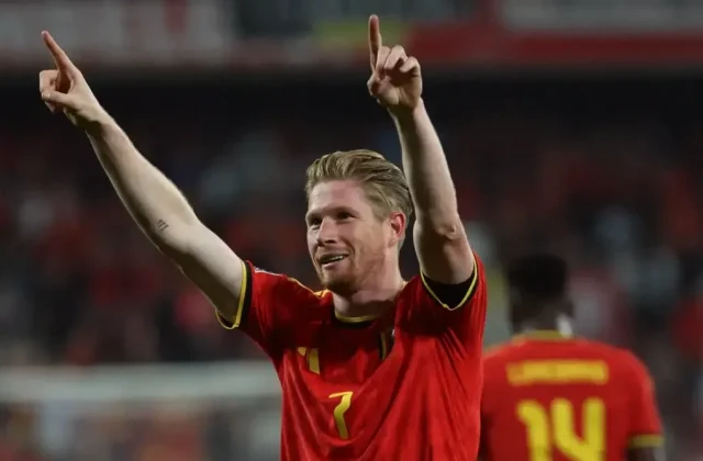 De Bruyne Double Fires Belgium Past Turkey in Nations League