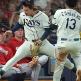 Rays’ Caminero and DeLuca Avoid Serious Injury After ALCS Game 1 Collision