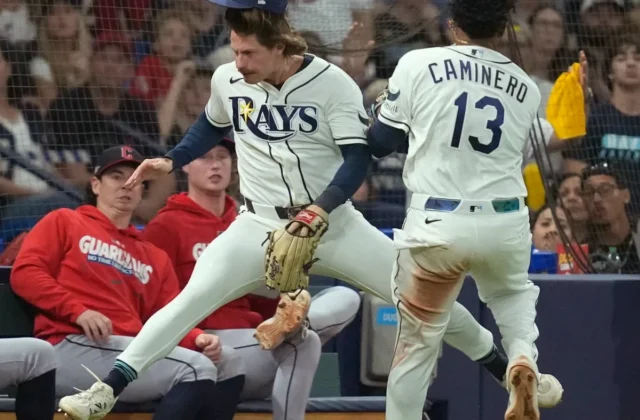 Rays’ Caminero and DeLuca Avoid Serious Injury After ALCS Game 1 Collision