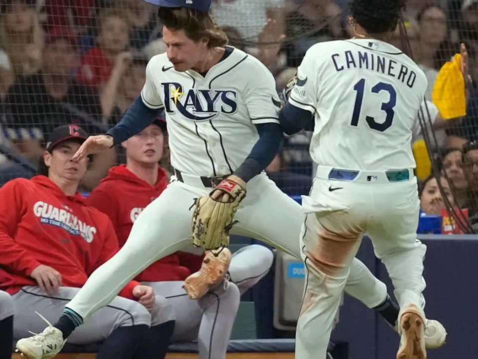 Rays’ Caminero and DeLuca Avoid Serious Injury After ALCS Game 1 Collision