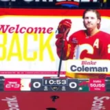 Blake Coleman Earns Standing Ovation in First Game Back in Calgary