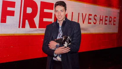 Flames Goalie Devin Cooley Brings Pet Rabbit Tito to Saddledome