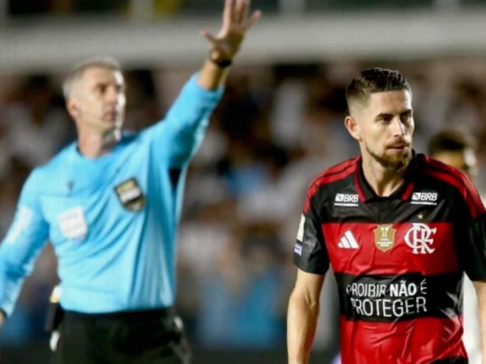 Jorginho Handball Sparks Historic VAR Delay in Santos vs Flamengo