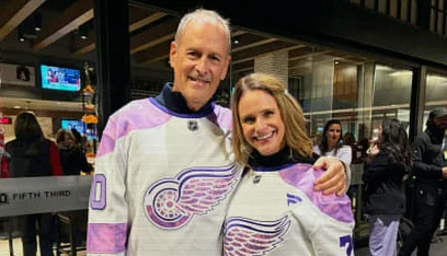 Red Wings Honor Jenny Baumann on Hockey Fights Cancer Night