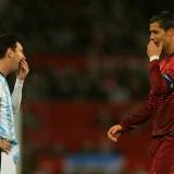 Cristiano Ronaldo Salutes Lionel Messi After Argentina Farewell