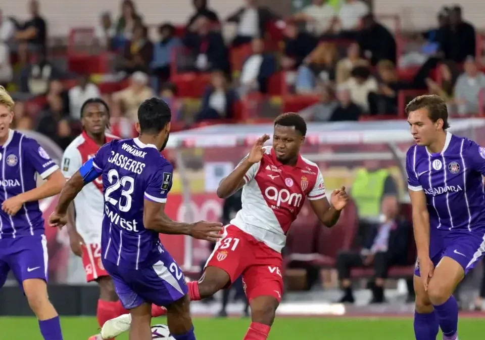 Toulouse Fight Back to Hold Ligue 1 Leaders Monaco in 2-2 Draw