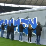 Hertha Berlin Honors Berlin Wall Fall With Olympic Stadium Ceremony