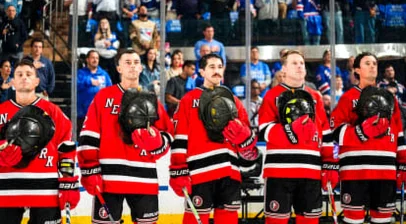 Rangers Honor FDNY and NYPD Hockey Teams in 9/11 Garden Tribute