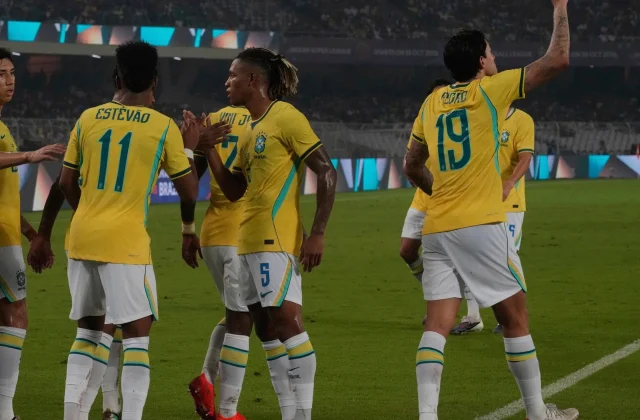 Brazil Thrash India 4-0 as Samuel Lino Nets Double in Kolkata