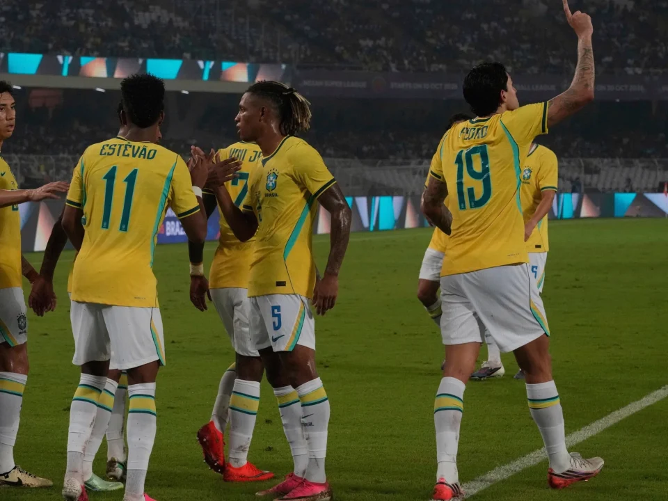Brazil Thrash India 4-0 as Samuel Lino Nets Double in Kolkata