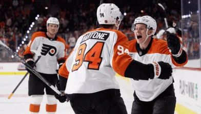 Martone, Michkov Lead Flyers Past Senators for First Win
