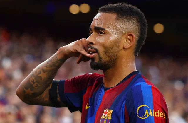 Gabriel Jesus Scores on First Barcelona Start in Getafe Win