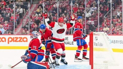 Taylor Hall’s Two Goals Power Hurricanes Past Canadiens 6-4