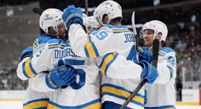 Joel Hofer Blanks Stars as Blues Open Season With Road Win