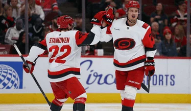 Blake, Martinook Lead Hurricanes Past Blackhawks for Fourth Straight Win